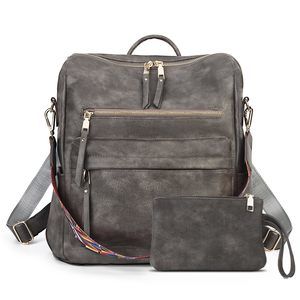 Women Backpack Purse Vintage Rucksack Convertible Shoulder Bag Travel😽